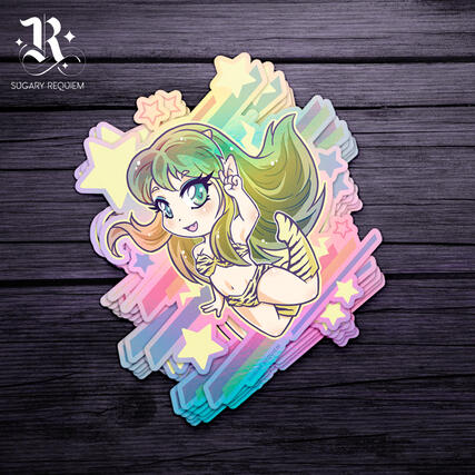 Holographic lum sticker
