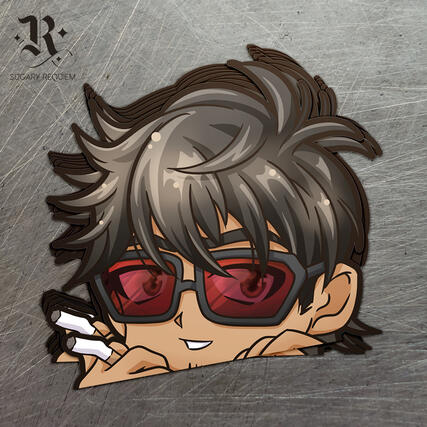 Wolfwood peeker sticker